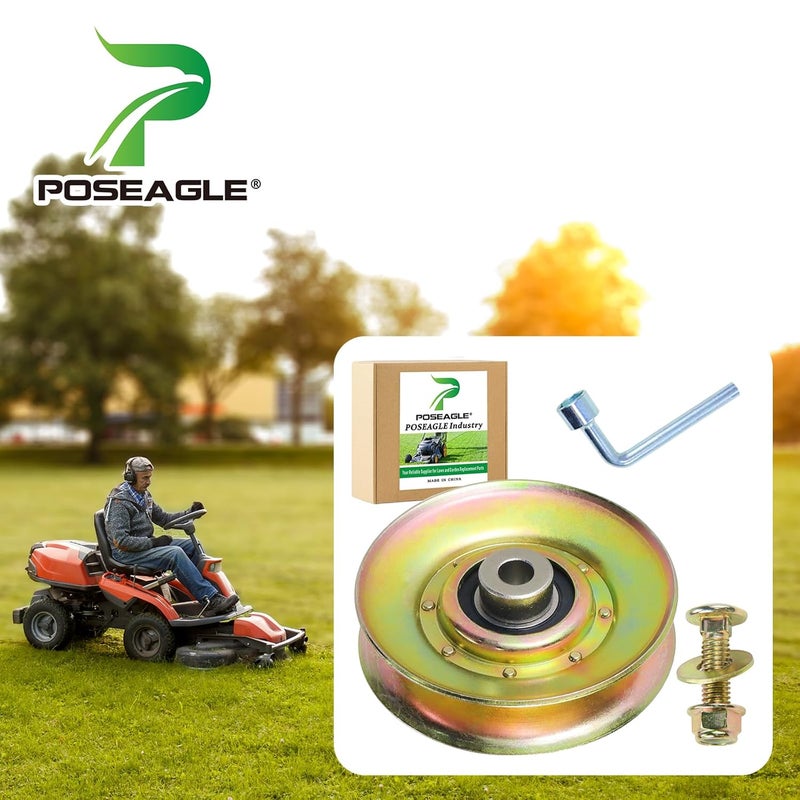POSEAGLE 532139245 Idler Pulley Replaces Craftsman 127783 139245 690549MA123766X 106298X Husqvarna 532139245 532127783 532106298 532123766 for GT160 GT190 GT200 GT2500 YT140H YT150 YT160 YT161H Mowers - Image 2